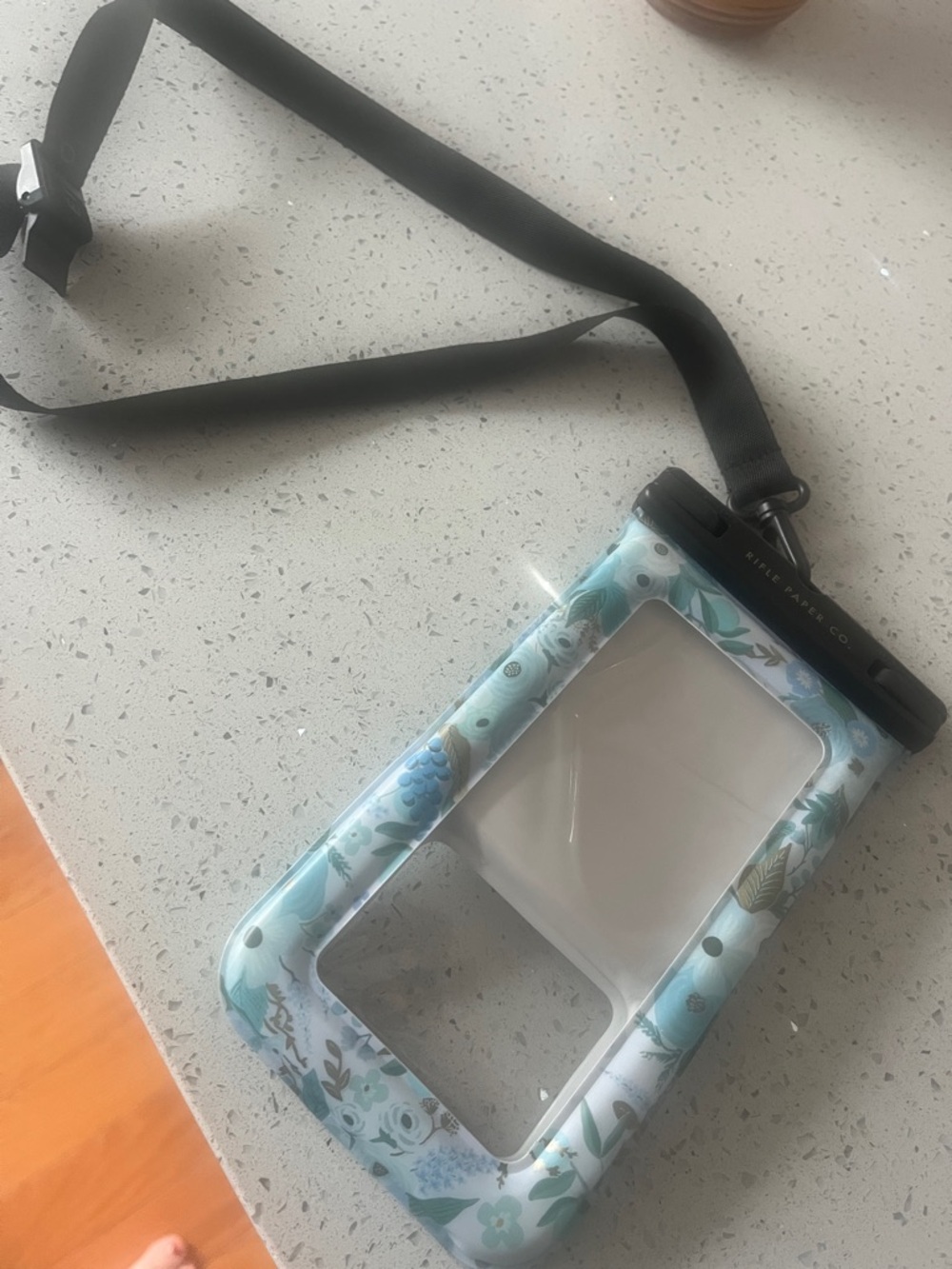 Rifle Paper Co. Floral Blue Green Waterproof Phone Case Pouch